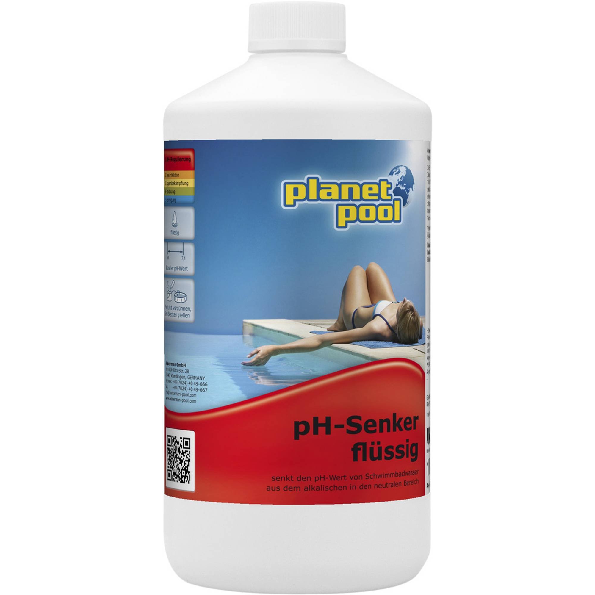Planet Pool - pH-Senker flüssig, 5 Ltr.